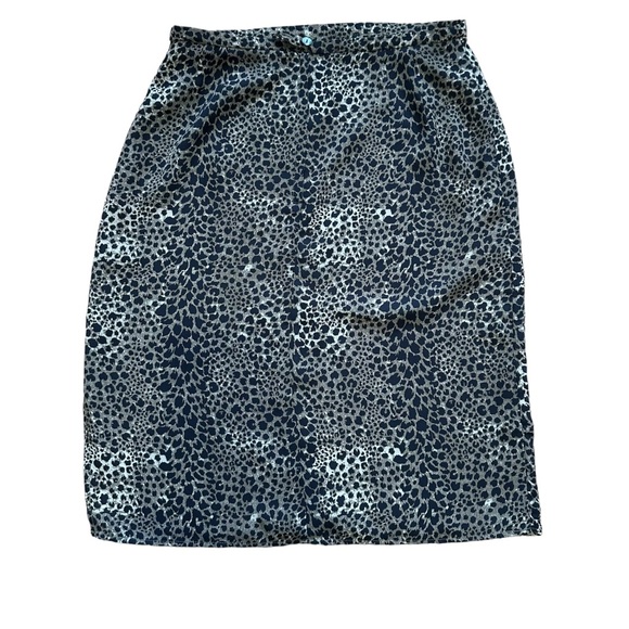 Vintage First Issue Animal Print Cheetah Midi Pencil Skirt - Picture 2 of 6